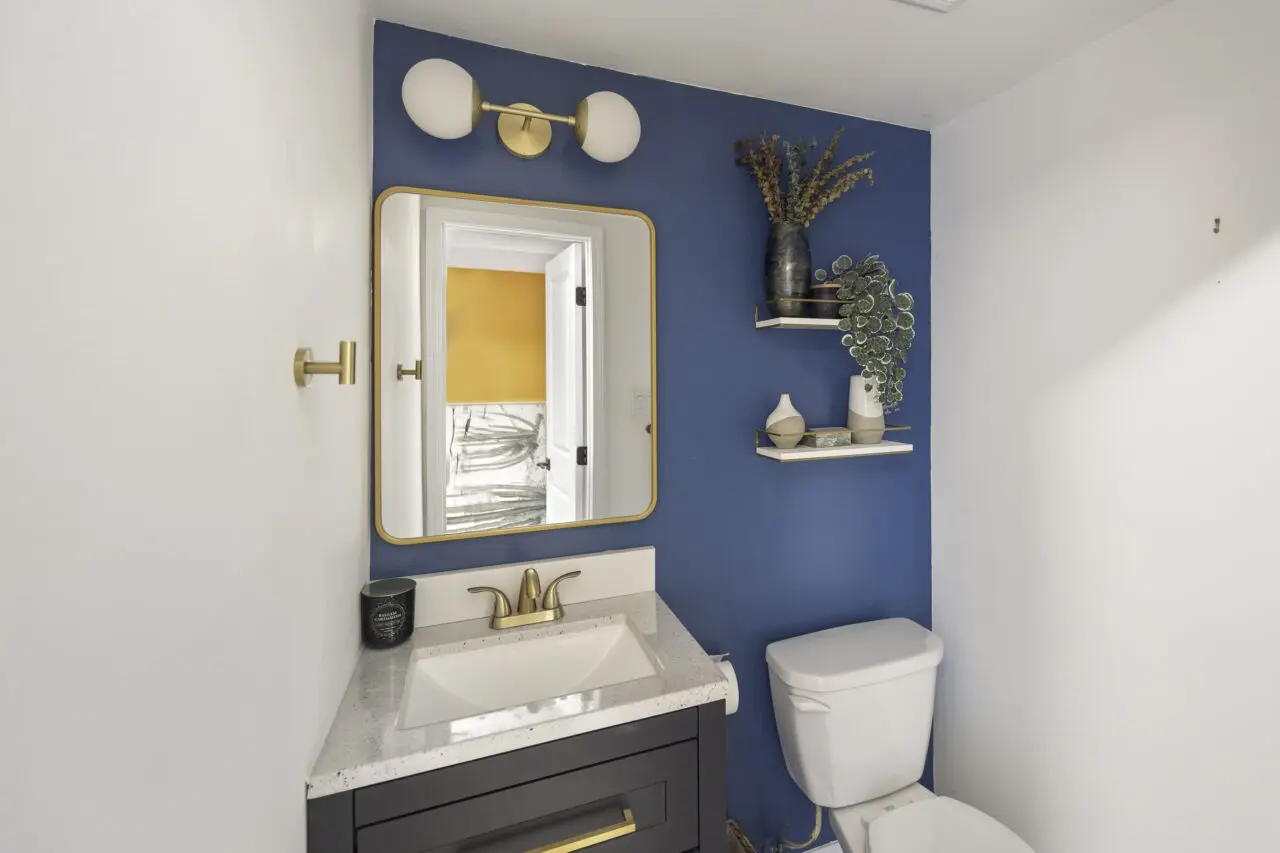 Ordinary Way powder room after renovation