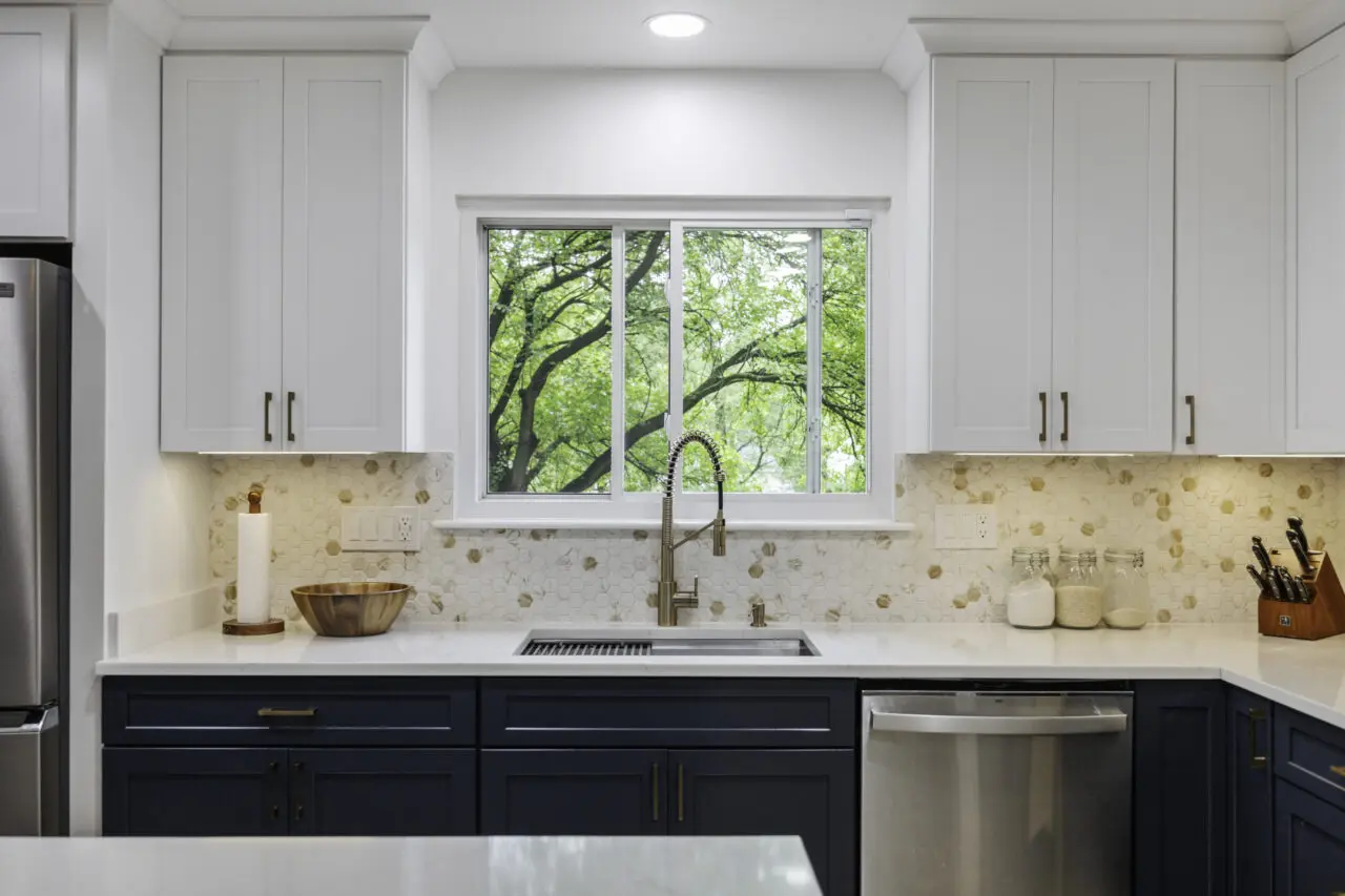 Ordinary Way kitchen sink wall after renovation